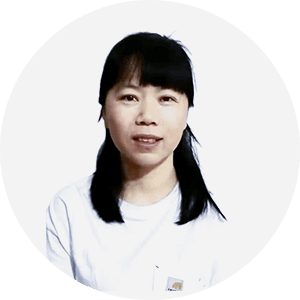 Bag manufacturer team member Dongying Wan's photo.