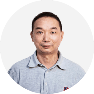 Bag manufacturer team member Yuanfeng Chen's photo.