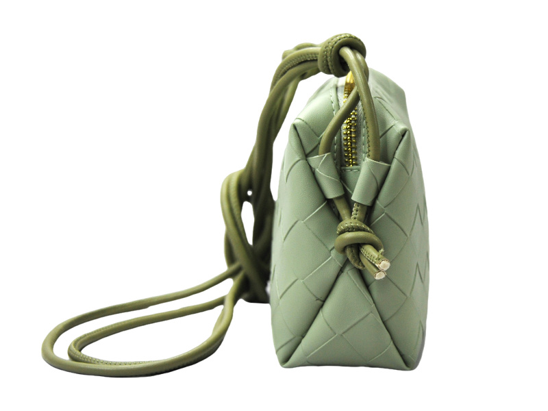 Plaid PU Crossbody Bag Green PK 23054 2