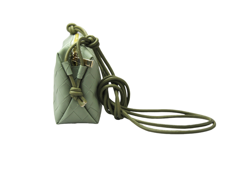 Plaid PU Crossbody Bag Green PK 23054 4