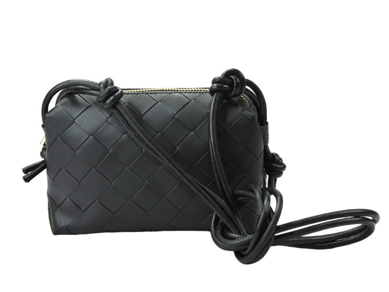 Plaid PU Crossbody Bag black PK 23054 3