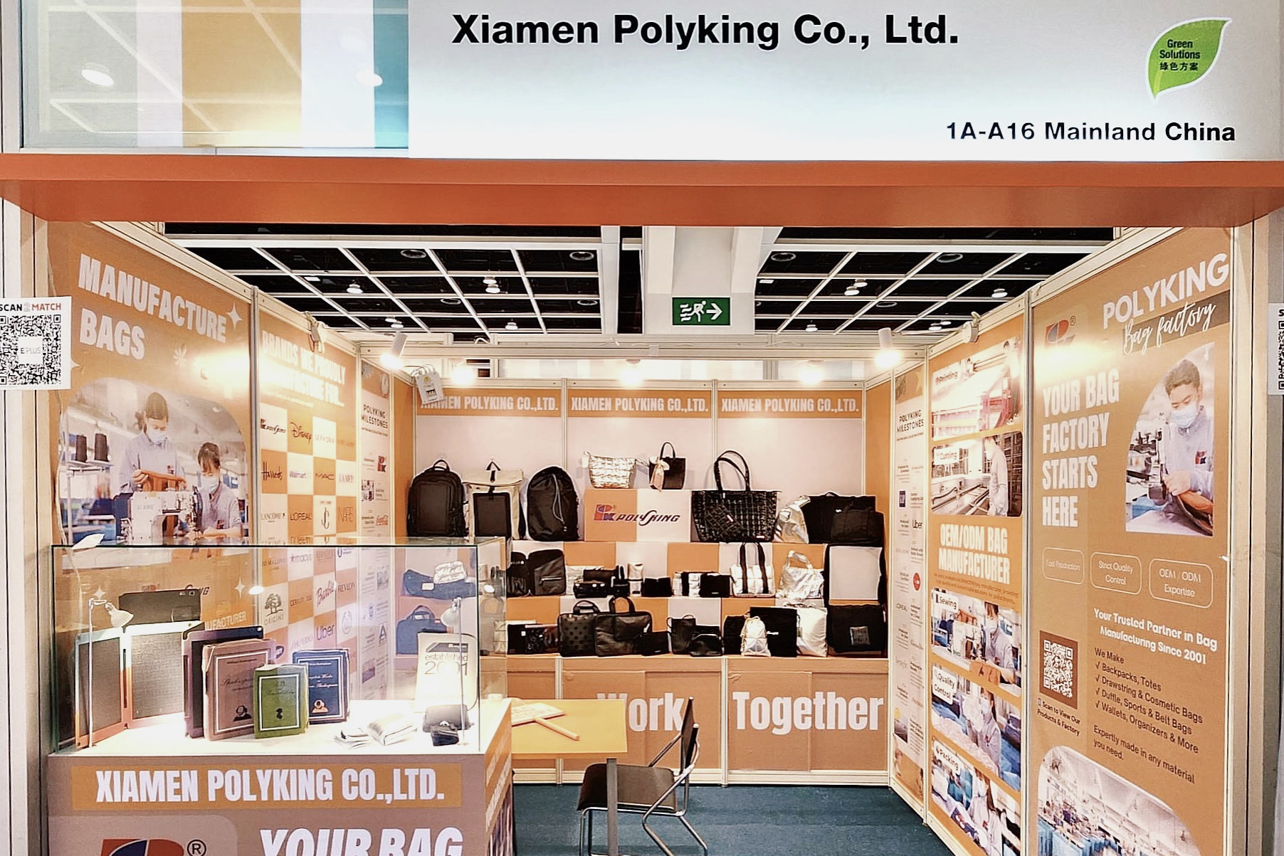 Polyking's booth